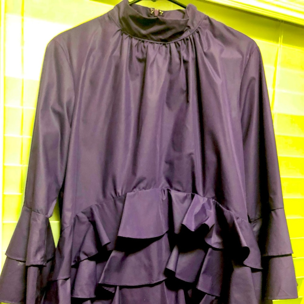 Beautiful long sleeve ruffle blouse